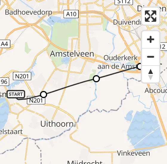 Vlucht Traumahelikopter PH-UMC van Aalsmeer naar Academisch Medisch Centrum (AMC) op woensdag 3 juli 2024 9:25