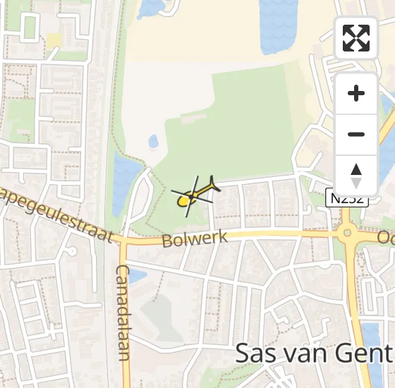 Vlucht Traumahelikopter PH-UMC van Sas van Gent naar Sas van Gent op woensdag 3 juli 2024 11:19