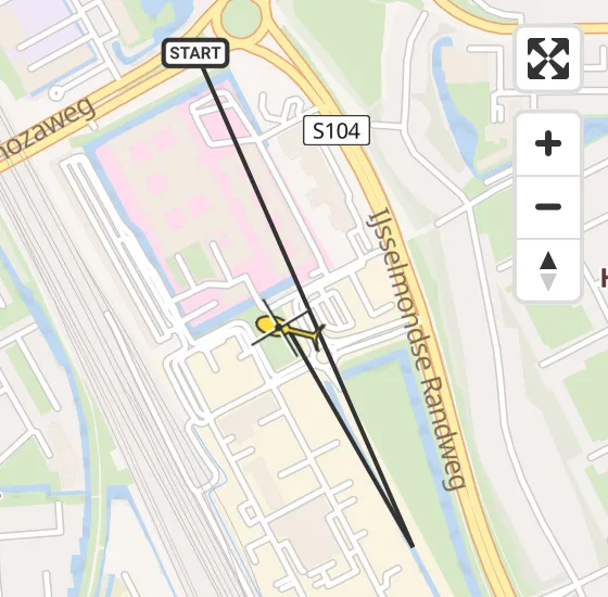 Vlucht Traumahelikopter PH-UMC van Rotterdam naar Rotterdam op woensdag 3 juli 2024 13:17