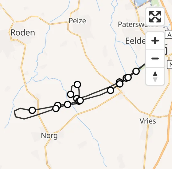 Vlucht Traumahelikopter PH-MAA van Groningen Airport Eelde naar Groningen Airport Eelde op vrijdag 5 juli 2024 23:54