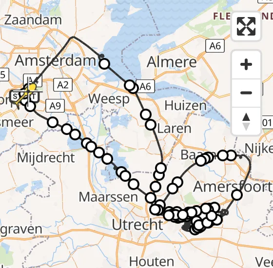 Vlucht Politiehelikopter PH-PXX van Schiphol naar Schiphol op zaterdag 6 juli 2024 11:05