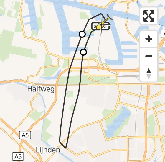 Vlucht Traumahelikopter PH-DOC van Amsterdam Heliport naar Amsterdam Heliport op zaterdag 6 juli 2024 14:54