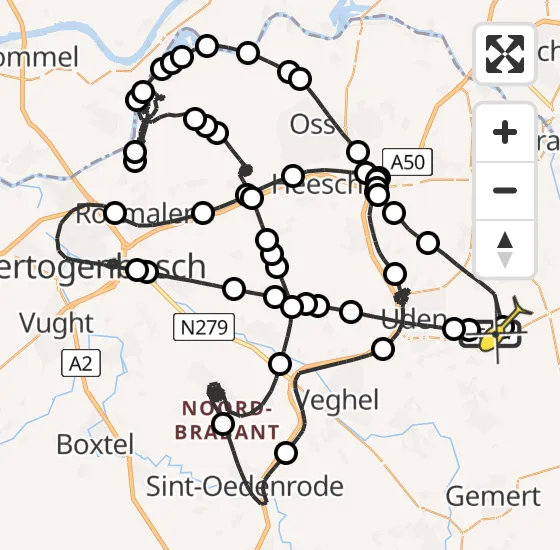 Vlucht Politiehelikopter PH-PXD van Vliegbasis Volkel naar Vliegbasis Volkel op zaterdag 6 juli 2024 15:33