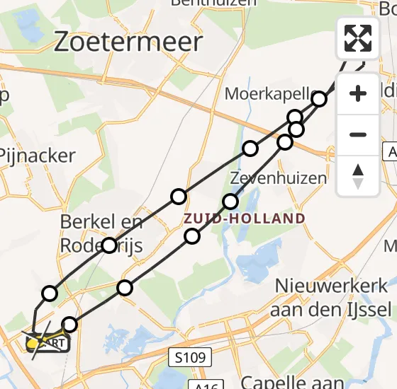 Vlucht Traumahelikopter PH-UMC van Rotterdam The Hague Airport naar Rotterdam The Hague Airport op zaterdag 6 juli 2024 15:39