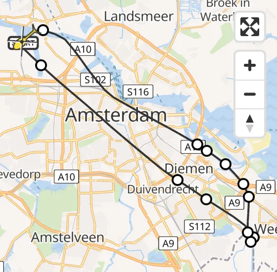 Vlucht Traumahelikopter PH-DOC van Amsterdam Heliport naar Amsterdam Heliport op zaterdag 6 juli 2024 19:33