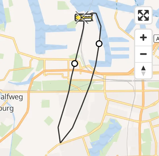 Vlucht Traumahelikopter PH-DOC van Amsterdam Heliport naar Amsterdam Heliport op dinsdag 16 juli 2024 9:28