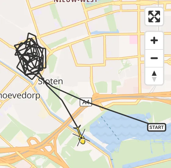 Vlucht Politiehelikopter PH-PXE van Amsterdam naar Badhoevedorp op dinsdag 16 juli 2024 11:36