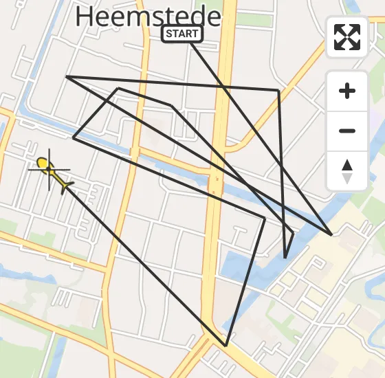 Vlucht Politiehelikopter PH-PXE van Heemstede naar Heemstede op woensdag 17 juli 2024 5:12