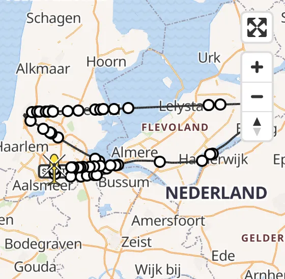 Vlucht Politiehelikopter PH-PXD van Schiphol naar Schiphol op woensdag 17 juli 2024 10:17