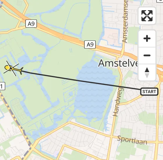 Vlucht Politiehelikopter PH-PXA van Amstelveen naar Amstelveen op donderdag 18 juli 2024 17:58