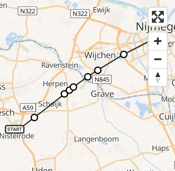 Vlucht Traumahelikopter PH-LLN van Nistelrode naar Radboud Universitair Medisch Centrum op donderdag 18 juli 2024 20:10