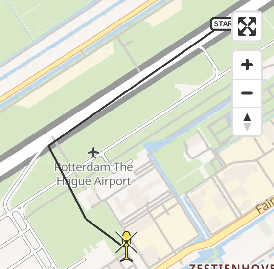 Vlucht Traumahelikopter PH-UMC van Rotterdam The Hague Airport naar Rotterdam The Hague Airport op vrijdag 19 juli 2024 23:49