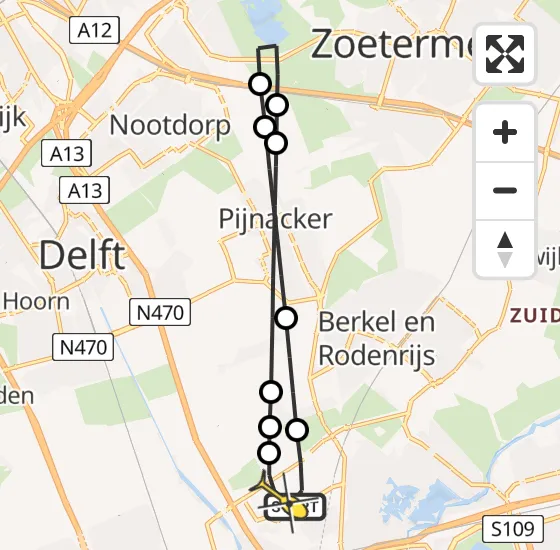 Vlucht Traumahelikopter PH-UMC van Rotterdam The Hague Airport naar Rotterdam The Hague Airport op zaterdag 20 juli 2024 12:01