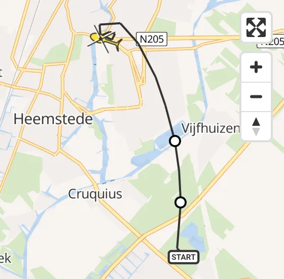 Vlucht Traumahelikopter PH-DOC van Hoofddorp naar Haarlem op zaterdag 20 juli 2024 21:09