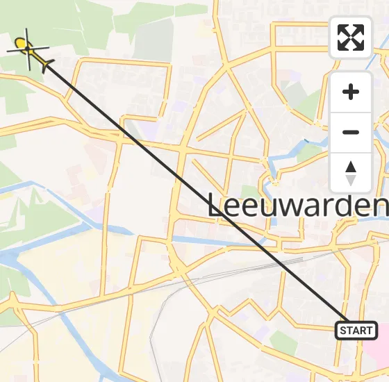 Vlucht Ambulancehelikopter PH-HOW van Leeuwarden naar Leeuwarden op dinsdag 23 juli 2024 19:03