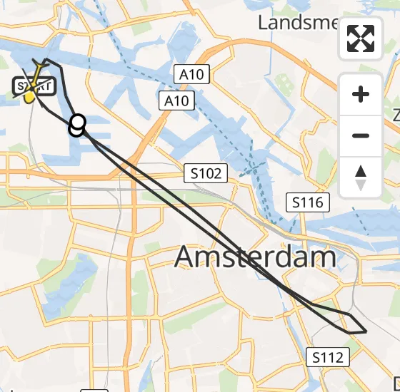 Vlucht Traumahelikopter PH-DOC van Amsterdam Heliport naar Amsterdam Heliport op vrijdag 26 juli 2024 9:30