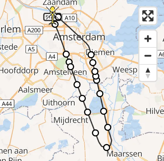Vlucht Traumahelikopter PH-DOC van Amsterdam Heliport naar Amsterdam Heliport op vrijdag 26 juli 2024 10:46