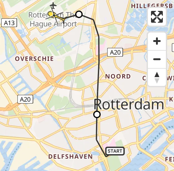 Vlucht Traumahelikopter PH-UMC van Erasmus MC naar Rotterdam The Hague Airport op zondag 28 juli 2024 10:19