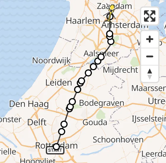 Vlucht Traumahelikopter PH-DOC van Erasmus MC naar Amsterdam Heliport op maandag 29 juli 2024 5:06