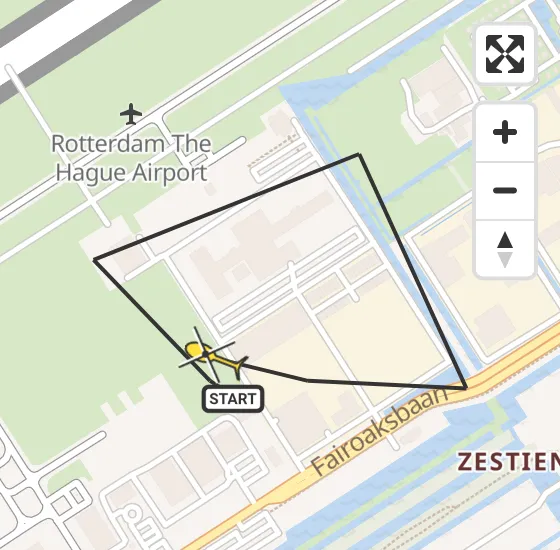 Vlucht Traumahelikopter PH-HVB van Rotterdam The Hague Airport naar Rotterdam The Hague Airport op maandag 29 juli 2024 8:30