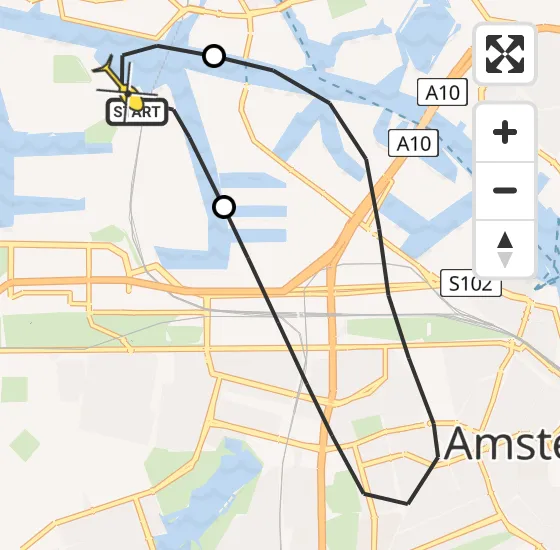 Vlucht Traumahelikopter PH-DOC van Amsterdam Heliport naar Amsterdam Heliport op maandag 29 juli 2024 14:46