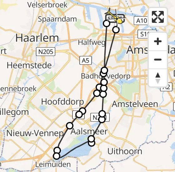 Vlucht Traumahelikopter PH-DOC van Amsterdam Heliport naar Amsterdam Heliport op maandag 29 juli 2024 15:10