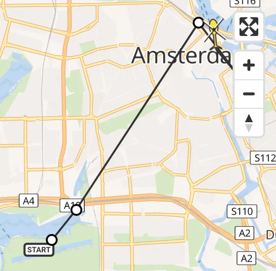 Vlucht Politiehelikopter PH-PXB van Amstelveen naar Amsterdam op maandag 29 juli 2024 20:06
