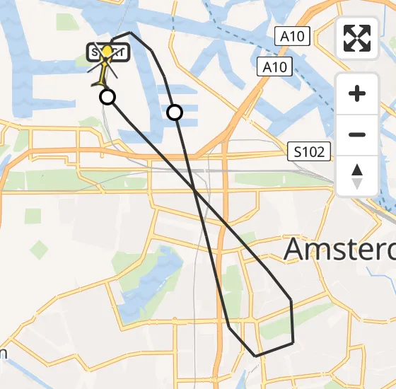 Vlucht Traumahelikopter PH-DOC van Amsterdam Heliport naar Amsterdam Heliport op dinsdag 30 juli 2024 15:30