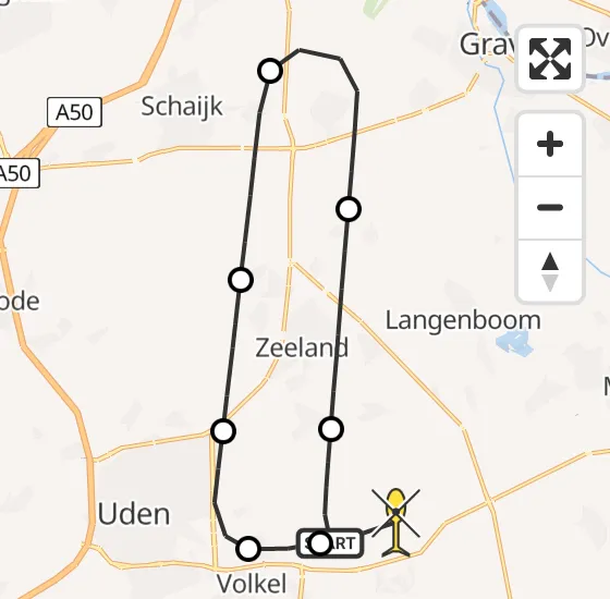 Vlucht Traumahelikopter PH-LLN van Vliegbasis Volkel naar Vliegbasis Volkel op dinsdag 30 juli 2024 16:39