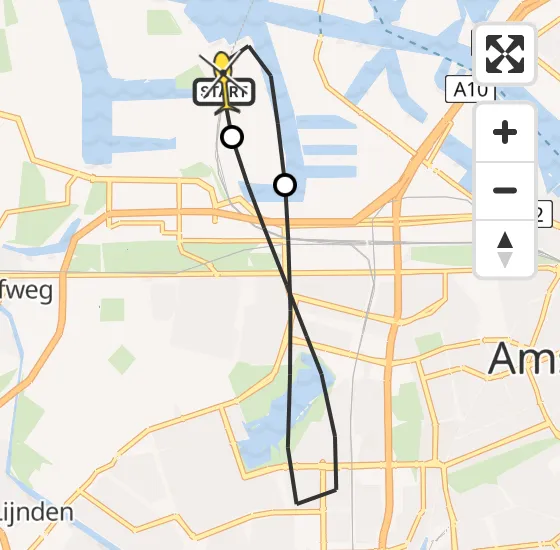 Vlucht Traumahelikopter PH-DOC van Amsterdam Heliport naar Amsterdam Heliport op dinsdag 30 juli 2024 20:55
