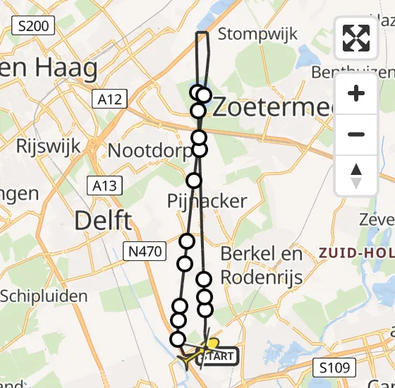 Vlucht Traumahelikopter PH-UMC van Rotterdam The Hague Airport naar Rotterdam The Hague Airport op woensdag 31 juli 2024 23:21