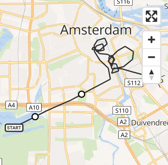 Vlucht Politiehelikopter PH-PXF van Amsterdam naar Amsterdam op donderdag 1 augustus 2024 0:26