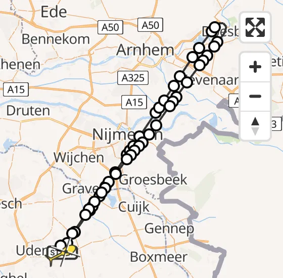 Vlucht Traumahelikopter PH-LLN van Vliegbasis Volkel naar Vliegbasis Volkel op donderdag 1 augustus 2024 8:33