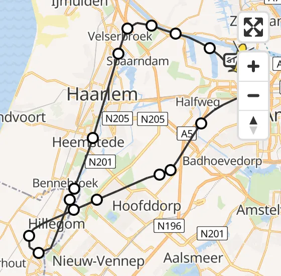 Vlucht Traumahelikopter PH-DOC van Amsterdam Heliport naar Amsterdam Heliport op donderdag 1 augustus 2024 16:02