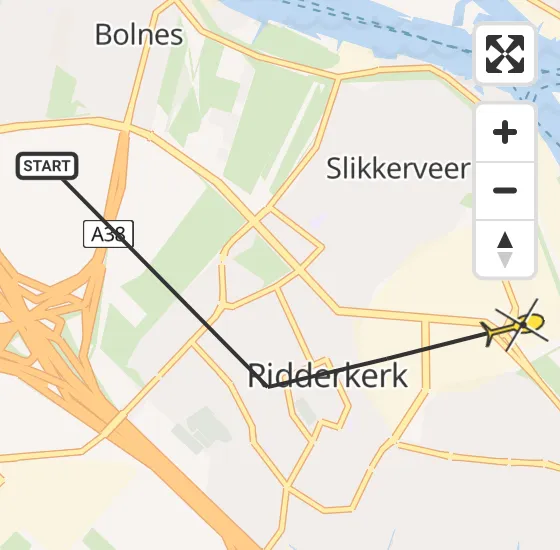 Vlucht Politiehelikopter PH-PXB van Ridderkerk naar Ridderkerk op vrijdag 2 augustus 2024 10:32