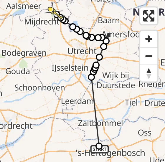Vlucht Politiehelikopter PH-PXB van Vlijmen naar Vinkeveen op vrijdag 2 augustus 2024 13:48