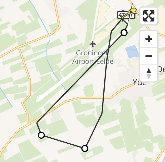 Vlucht Traumahelikopter PH-MAA van Groningen Airport Eelde naar Groningen Airport Eelde op vrijdag 2 augustus 2024 15:56