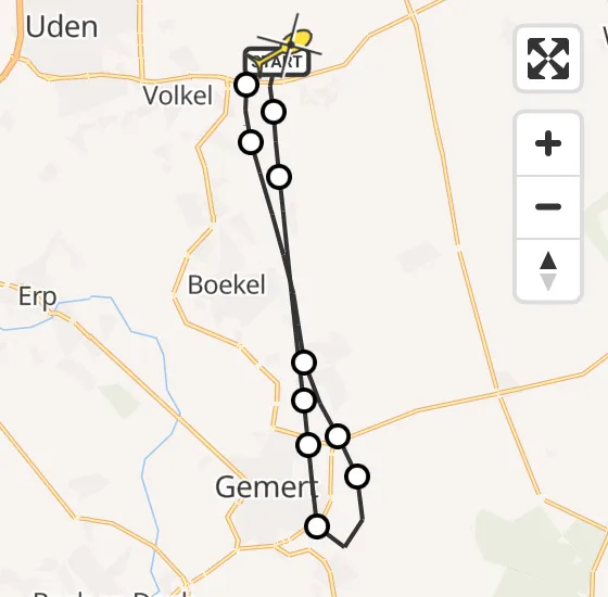 Vlucht Traumahelikopter PH-LLN van Vliegbasis Volkel naar Vliegbasis Volkel op vrijdag 2 augustus 2024 15:57