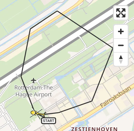 Vlucht Traumahelikopter PH-UMC van Rotterdam The Hague Airport naar Rotterdam The Hague Airport op vrijdag 2 augustus 2024 19:56