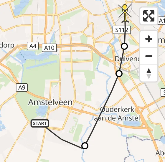 Vlucht Politiehelikopter PH-PXB van Amstelveen naar Amsterdam op vrijdag 2 augustus 2024 20:44