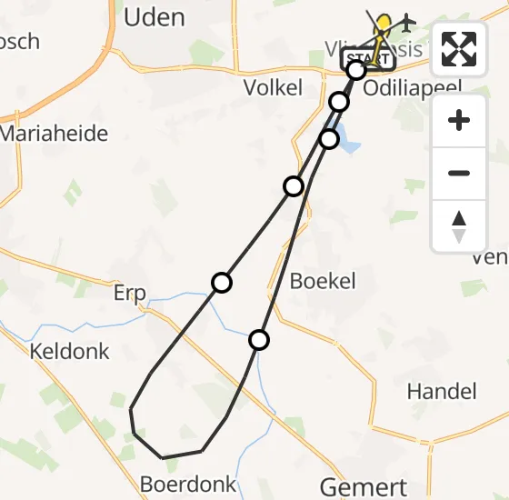 Vlucht Traumahelikopter PH-LLN van Vliegbasis Volkel naar Vliegbasis Volkel op zaterdag 3 augustus 2024 0:01