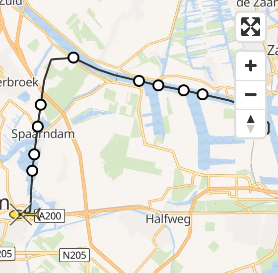 Vlucht Traumahelikopter PH-DOC van Amsterdam Heliport naar Haarlem op zaterdag 3 augustus 2024 10:42