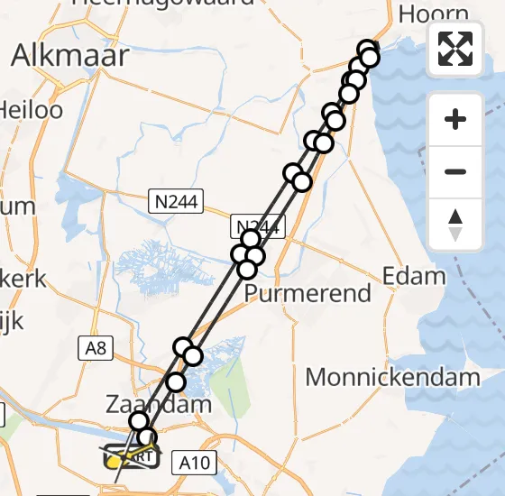 Vlucht Traumahelikopter PH-DOC van Amsterdam Heliport naar Amsterdam Heliport op zaterdag 3 augustus 2024 14:32