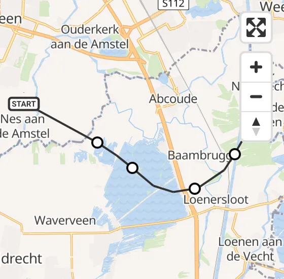 Vlucht Politiehelikopter PH-PXE van Amstelveen naar Nigtevecht op zaterdag 3 augustus 2024 16:55