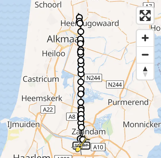 Vlucht Traumahelikopter PH-DOC van Amsterdam Heliport naar Amsterdam Heliport op zaterdag 3 augustus 2024 18:03