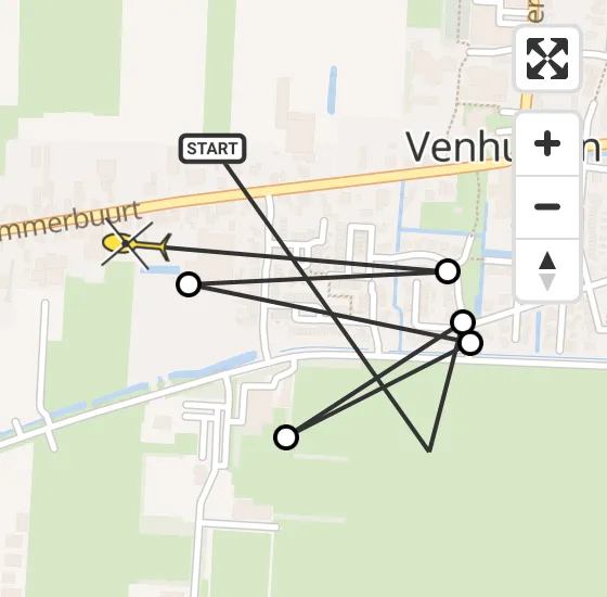 Vlucht Politiehelikopter PH-PXB van Hem naar Hem op zondag 4 augustus 2024 15:41