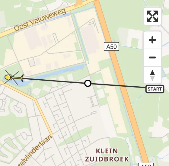 Vlucht Politiehelikopter PH-PXB van Beemte Broekland naar Apeldoorn op zondag 4 augustus 2024 17:12