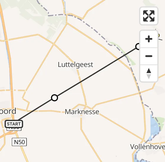 Vlucht Politiehelikopter PH-PXB van Emmeloord naar Kalenberg op zondag 4 augustus 2024 20:03