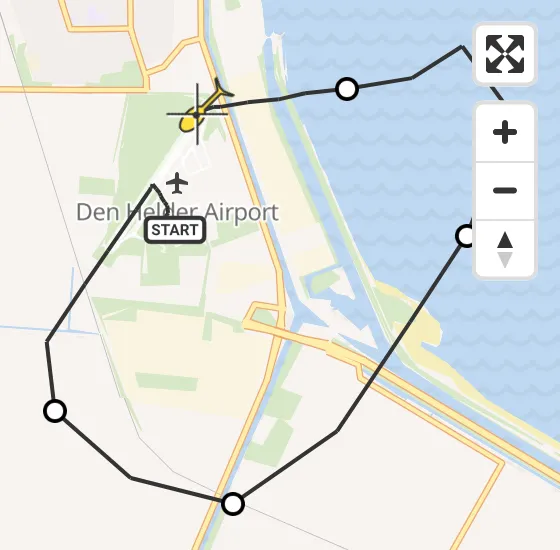 Vlucht Kustwachthelikopter PH-SAR van Vliegveld De Kooy naar Vliegveld De Kooy op maandag 5 augustus 2024 15:12