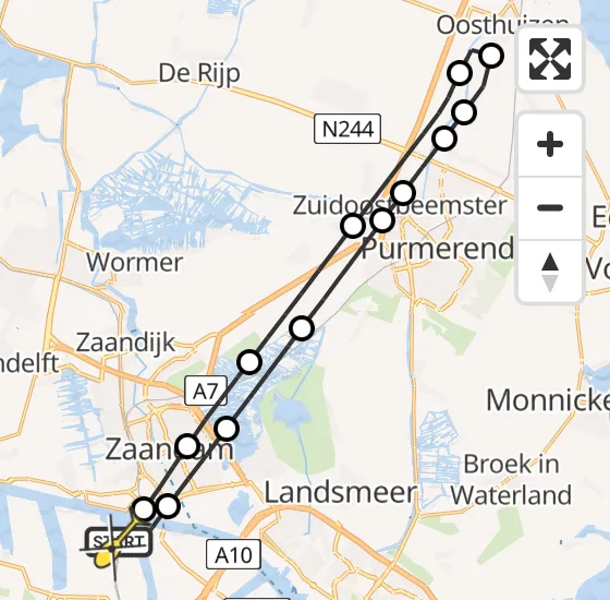 Vlucht Traumahelikopter PH-DOC van Amsterdam Heliport naar Amsterdam Heliport op maandag 5 augustus 2024 18:23